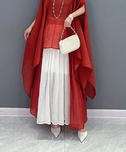 Contrast Flow Skirt
